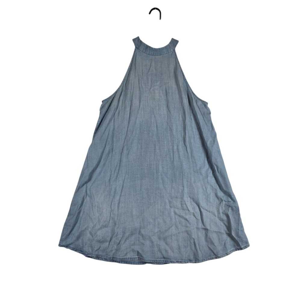 Cloth & Stone Trapeze Dress Womens XL Blue Chambray Denim Sleeveless